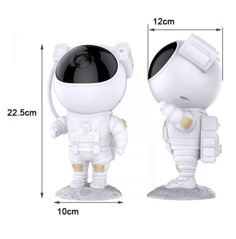 Luminária Astronauta Projetor Galáxia Led Nebulosa Estrelado Com Controle Remoto