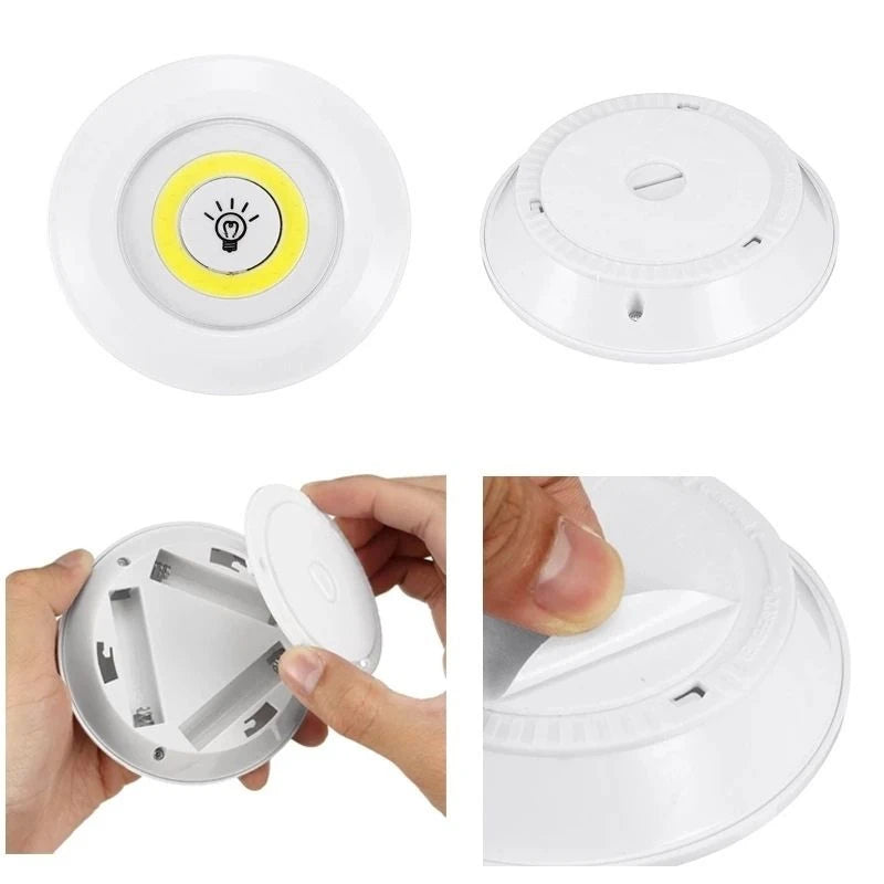 Kit 3 Lamp Led Spot Wireless Remote Control Luminaire