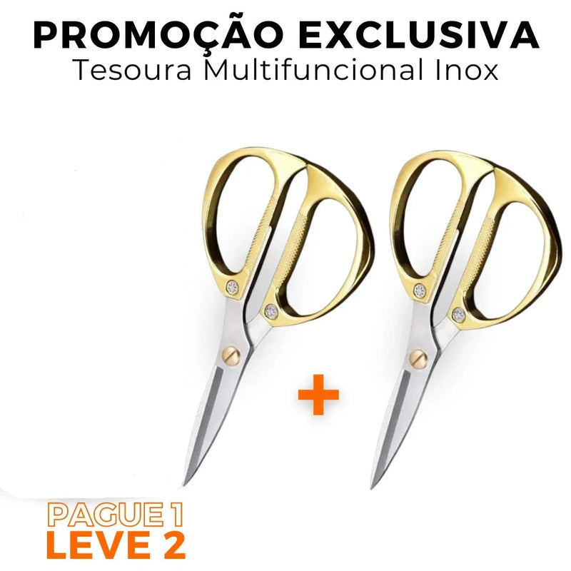 [COMPRE 1 LEVE 2] Tesoura Multifuncional Inox • Material Premium