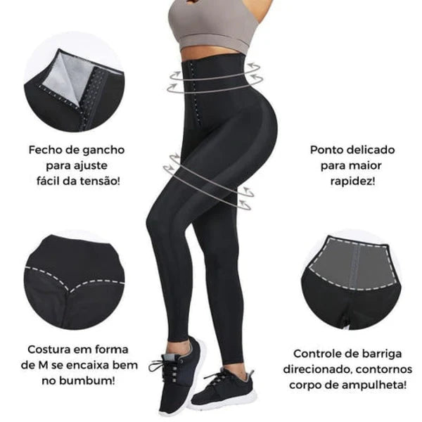 Legging Trainer Efeito Sauna - Calça ou Bermuda