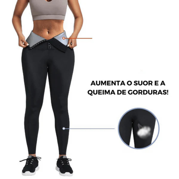 Legging Trainer Efeito Sauna - Calça ou Bermuda